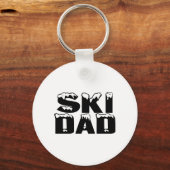 Porte-clés Papa de ski (Recto)