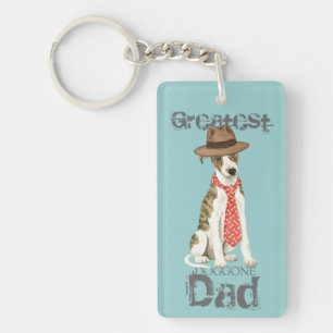 Porte-clés Papa de whippet