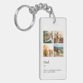 Porte-clés Papa Dictionnaire Définition Collage photo (Devant gauche)