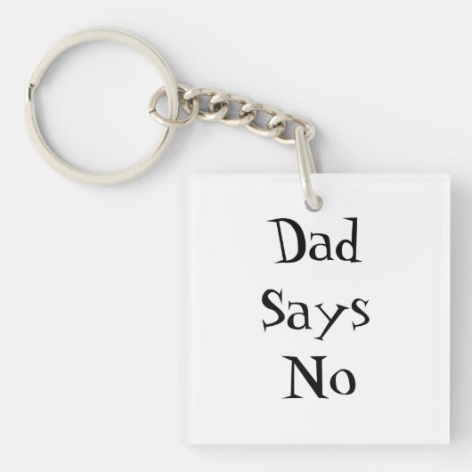 Porte-clés Papa dit non (Devant)