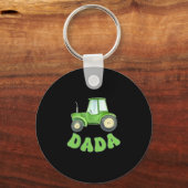 Porte-clés Papa du garçon d'anniversaire Tracteur Camions de  (Recto)