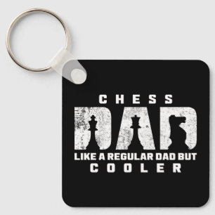 Porte-clés Papa échecs drôle comme un papa normal mais en plu