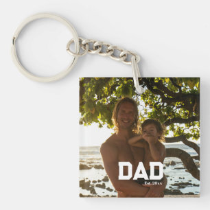 Porte-clés Papa Est Photo Personnalisable Année Fête des Père