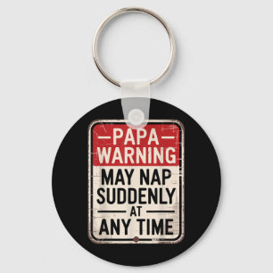 Porte-clés Papa fait la sieste humour de papa drôle