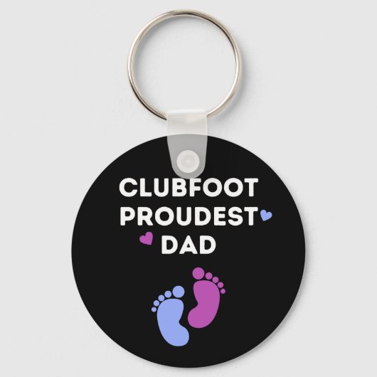 Porte-clés Papa Fier De Clubfoot (Recto)
