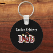 Porte-clés papa golden retriever (Recto)