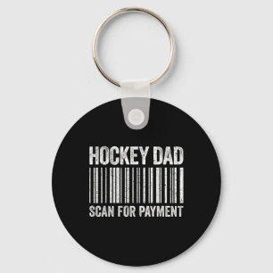 Porte-clés Papa hockey scannez pour le paiement T-shirt homme