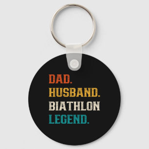 Porte-clés Papa Husbynd Biathlon Légende Biathlon Lover