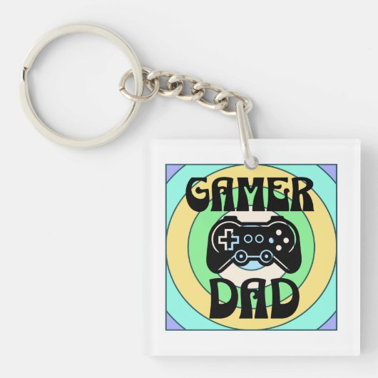 Porte-clés Papa joueur (Devant)