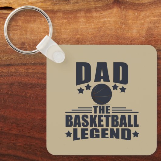 Porte-clés papa la légende du basket (Recto)