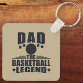 Porte-clés papa la légende du basket (Verso)