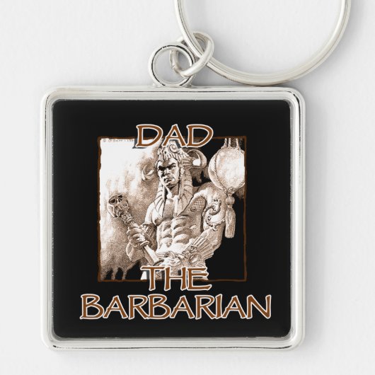 Porte-clés Papa le barbare (Devant)