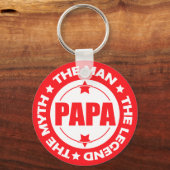 Porte-clés Papa. L'Homme. Le Mythe. La Légende. (Recto)