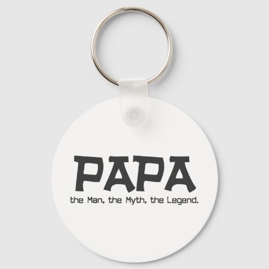 Porte-clés Papa l'homme le mythe la légende (Recto)