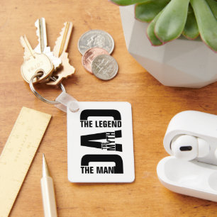 Porte-clés Papa L'Homme Le Mythe La Légende Photo Personnalis