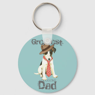 Porte-clés Papa lisse de Fox Terrier