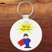 Porte-clés Papa Mon Super Héros (Recto)