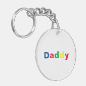 Porte-clés Papa Multicolore Moderne (Devant gauche)