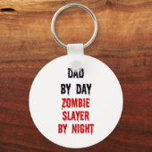Porte-clés Papa Par Jour Zombie Slayer Par Nuit (Recto)