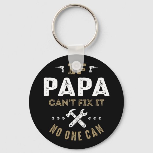 Porte-clés Papa peut le réparer (Recto)