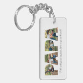 Porte-clés Papa Photo Collage, Fête des pères Photo Keepsaké (Devant gauche)