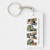 Porte-clés Papa Photo Collage, Fête des pères Photo Keepsaké (Devant)