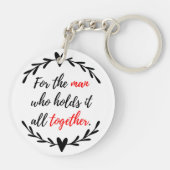 Porte-clés Papa Porte - clé - Cadeau sentimental pour père (Dos)