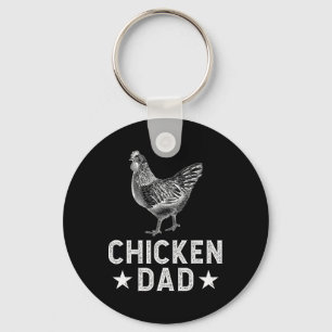 Porte-clés Papa Poule Propriétaire de Poule Père de Poule P