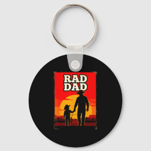Porte-clés Papa radical père et fils rodéo western coucher de