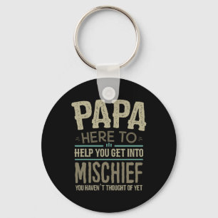 Porte-clés Papa S De Grandchildren For Men Fête des pères Pap