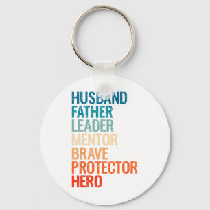 Porte-clés Papa S Pour Hommes Vintage Mari Rétro Papa Pères