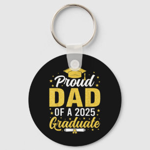 Porte-clés Papa Senior 2025 Fier Papa D'Un Cl De 2025 Diplômé