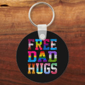 Porte-clés Papa Serre Dans Les Taches Pour Le Mois De Fierté  (Recto)