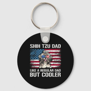 Porte-clés Papa Shih Tzu comme un papa normal mais plus cool