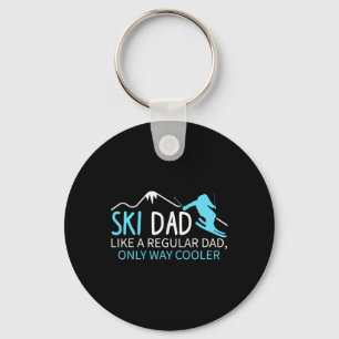 Porte-clés Papa skieur homme drôle skieur Sports d'hiver Ski