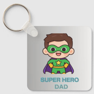 Porte-clés Papa Super Héros