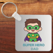 Porte-clés Papa Super Héros (Recto)