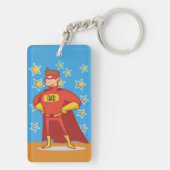 Porte-clés Papa Superhero en Fête des pères (Dos)