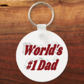 Porte-clés Papa texte bordeaux (Recto)