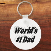 Porte-clés Papa, texte noir (Recto)