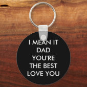 Porte-clés Papa, tu es le meilleur - je t'aime (Recto)