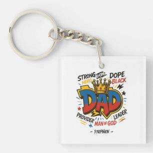 Porte-clés Papa - Un hommage à la force, l'amour et la dévoti