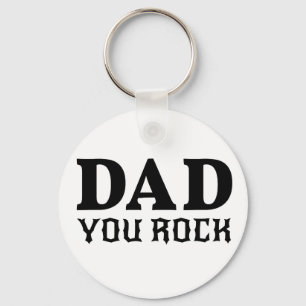 Porte-clés Papa you rock, design de texte pour le jour du pèr