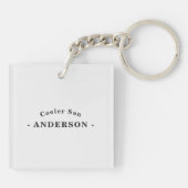 Porte-clés Papa's Cool Funny Papa (Matches Son Glacière) (Dos)