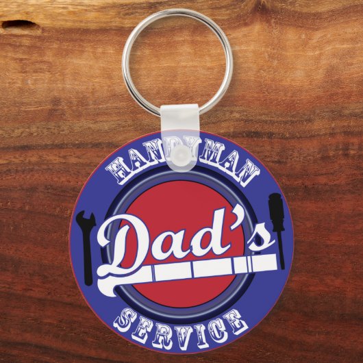 Porte-clés Papa's Handyman Service (Recto)