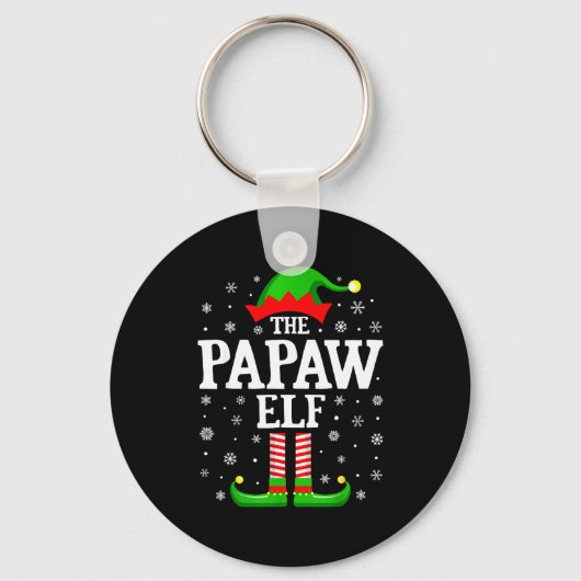 Porte-clés Papaw Elf Funny Christmas Family Matching  (Recto)