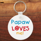 Porte-clés Papaw Loves Me T-shirts et cadeaux (Recto)