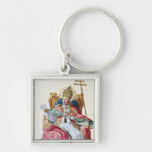 Porte-clés Pape Pius VI (1717-99) de 'DES Estampes de