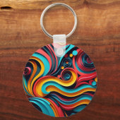 Porte-clés Papercut Vagues colorées (Verso)