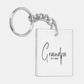 Porte-clés Papi a créé un nouveau cadeau pour papi (Devant gauche)